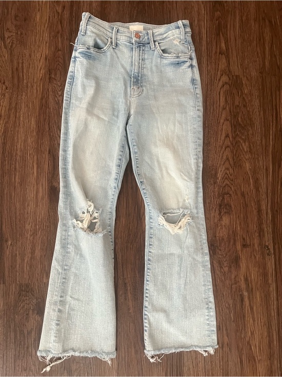 MOTHER Denim - Light Wash Distressed Women's Jeans